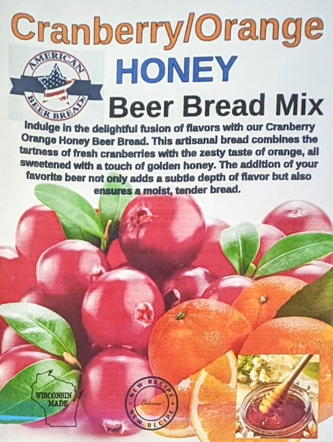 Cranberry Orange Honey Beer Bread mix